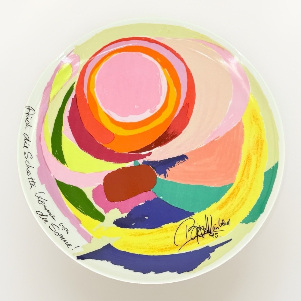Rosenthal Galerie Bjorn Wiinblad Artist Plate No 7 Ltd Ed #3799 10.25" 1995